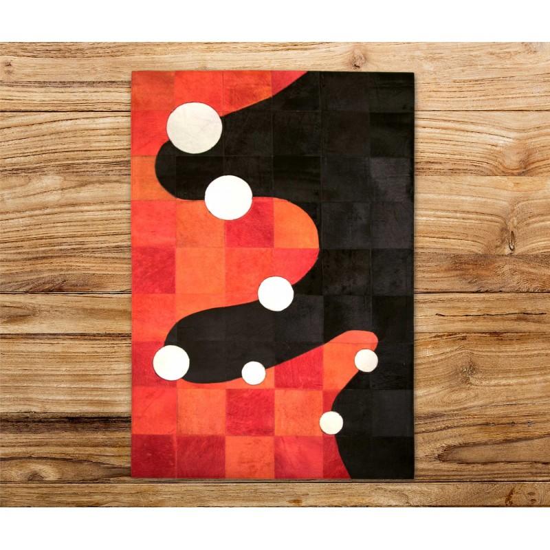 Zerimar Shoes Alfombra Patchwork Piel De Vaca GAMBU- Varias Medidas