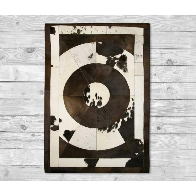 Zerimar Shoes Alfombra Patchwork Piel De Vaca SKULL- Varias Medidas