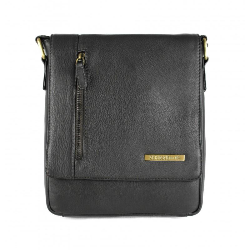 zerimar shoes Bandolera de piel estilo vintage 26x22x7 cm NOCKA