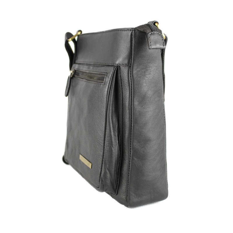 Zerimar Shoes Bandolera De Piel Estilo Vintage 26x23x7 Cm GORO