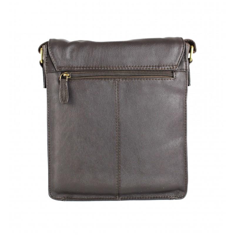 Zerimar Shoes Bandolera De Piel Estilo Vintage Con Cremalleras CHAPA