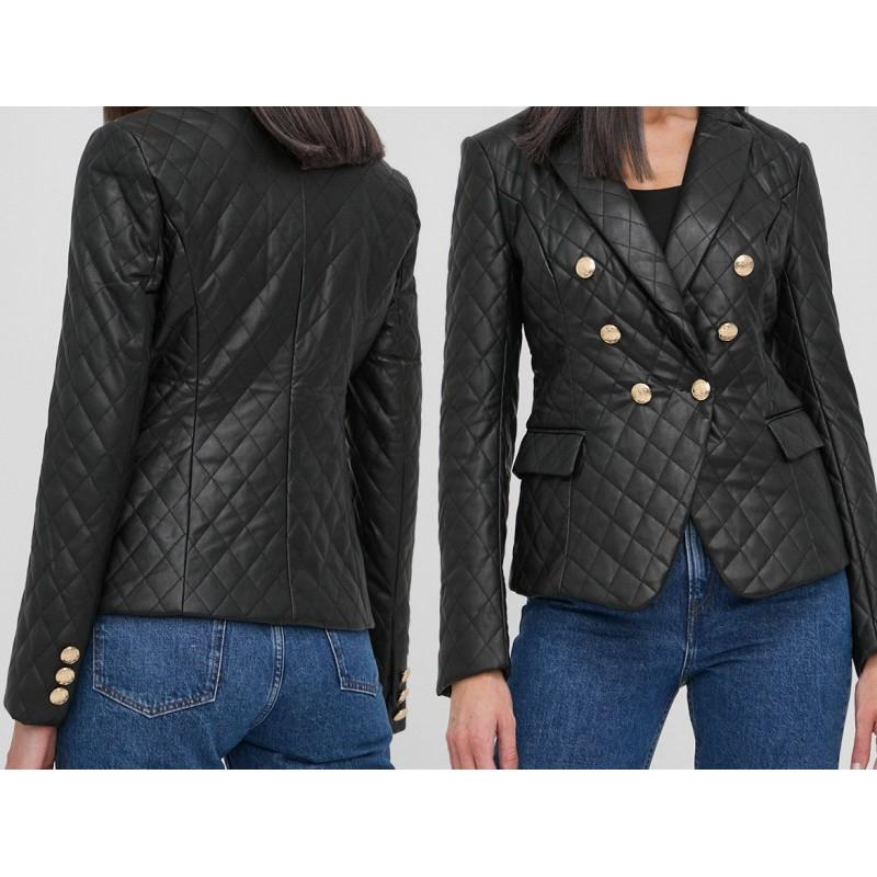 Zerimar Shoes Blazer Acolchada Con Botones Modelo DOFANA