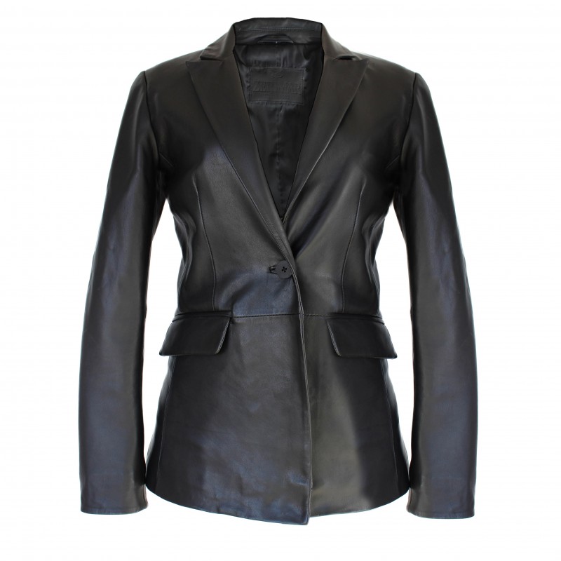 zerimar shoes Blazer de piel para mujer modelo VITTO