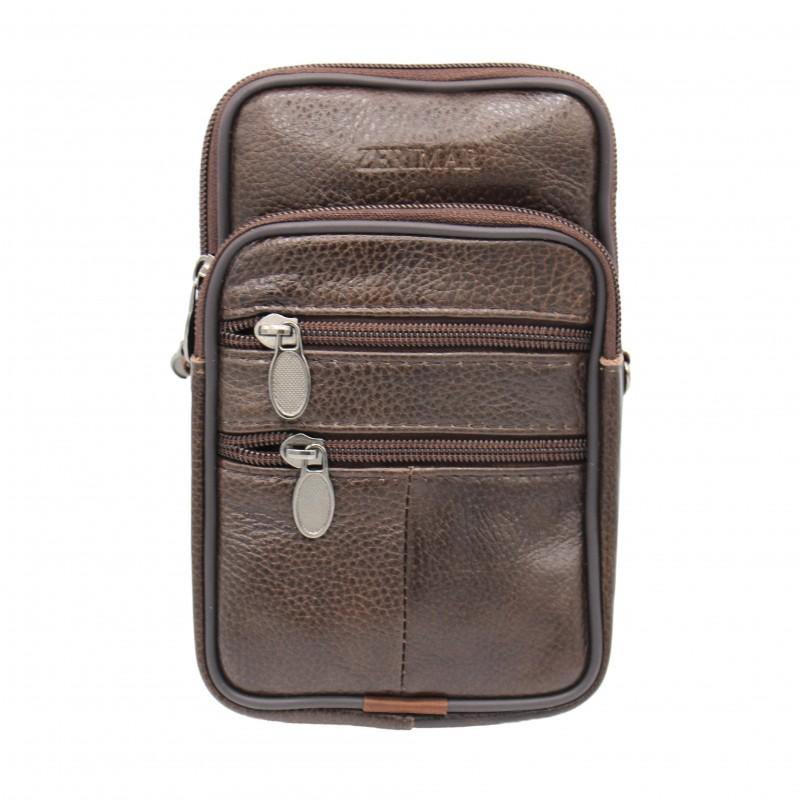zerimar shoes Bolso bandolera de piel con asa y para cinturón 10x8 cm zerimar shoes Bolso bandolera de piel con asa y para cinturón 10x8 cm