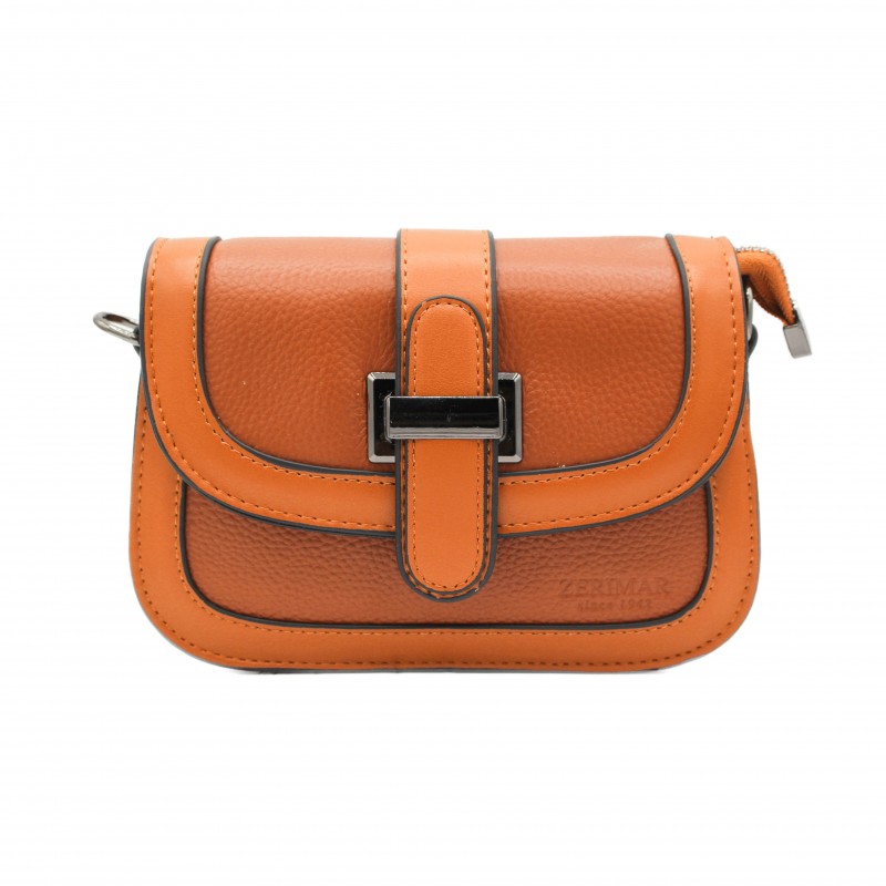 Zerimar Shoes Bolso Bandolera De Piel Con Correa Ancha 18x12x7 5 Cm