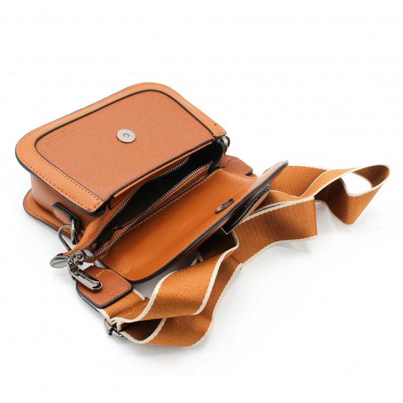 Zerimar Shoes Bolso Bandolera De Piel Con Correa Ancha 18x12x7 5 Cm