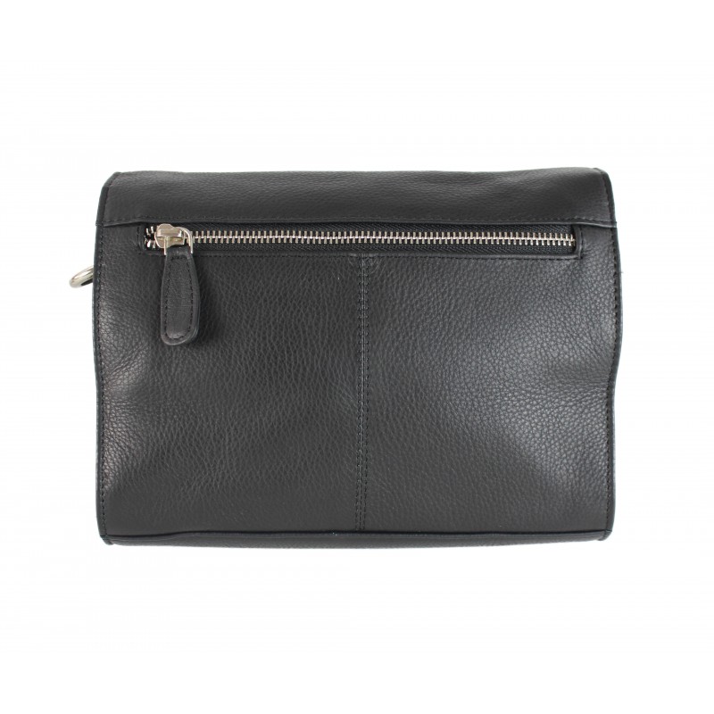 Zerimar Shoes Bolso Bandolera De Piel Detalle Cadena 23x5x17 Cm