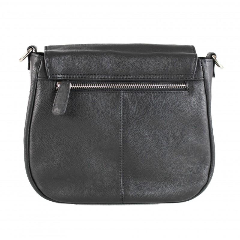 Zerimar Shoes Bolso Bandolera De Piel Detalle Cadena 24x5x21 Cm