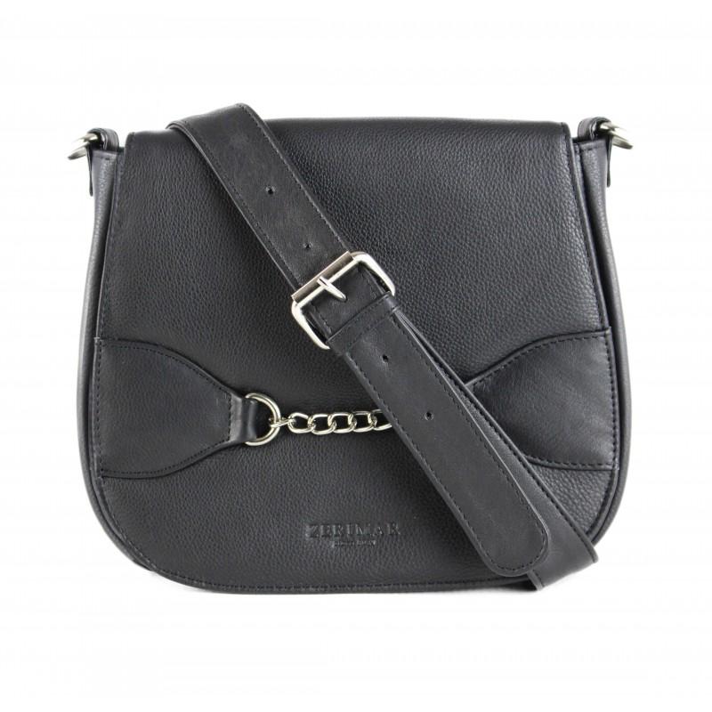 Zerimar Shoes Bolso Bandolera De Piel Detalle Cadena 24x5x21 Cm
