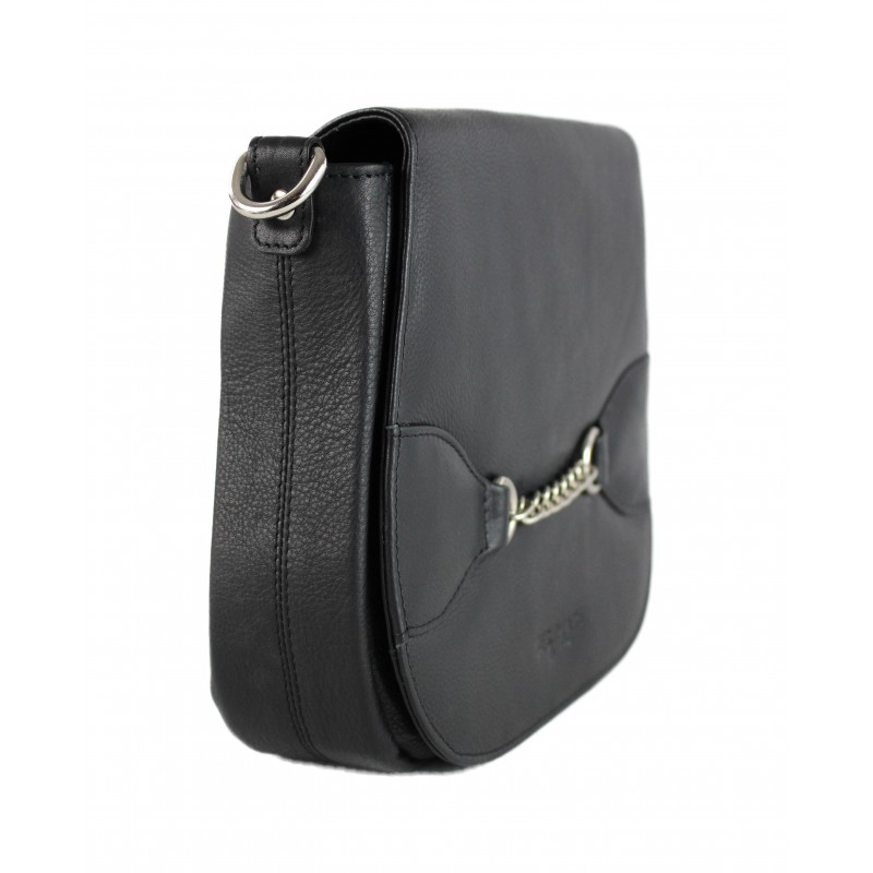 Zerimar Shoes Bolso Bandolera De Piel Detalle Cadena 24x5x21 Cm