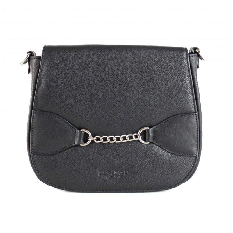 zerimar shoes Bolso bandolera de piel detalle cadena 24x5x21 cm