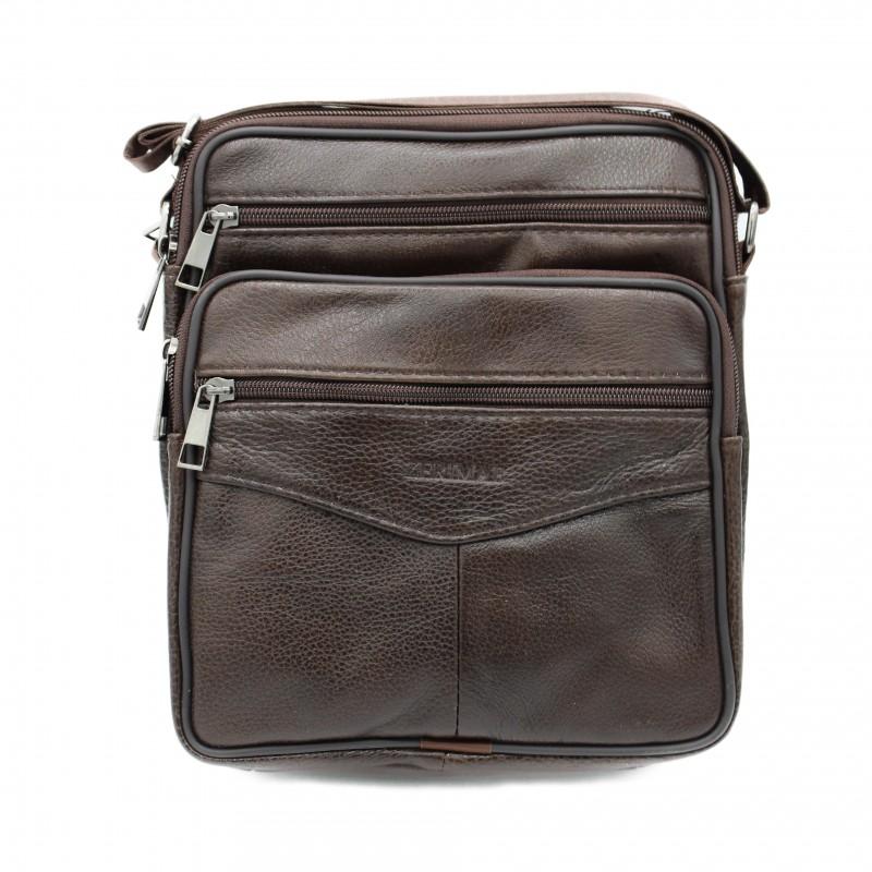 Zerimar Shoes Bolso Bandolera De Piel Modelo CALATE 25x19x8 Cm