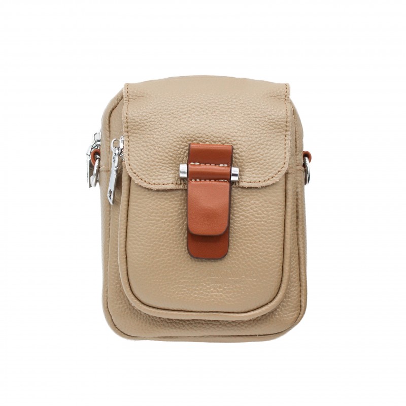 zerimar shoes Bolso bandolera pequeño de piel 18x12 5x8 cm