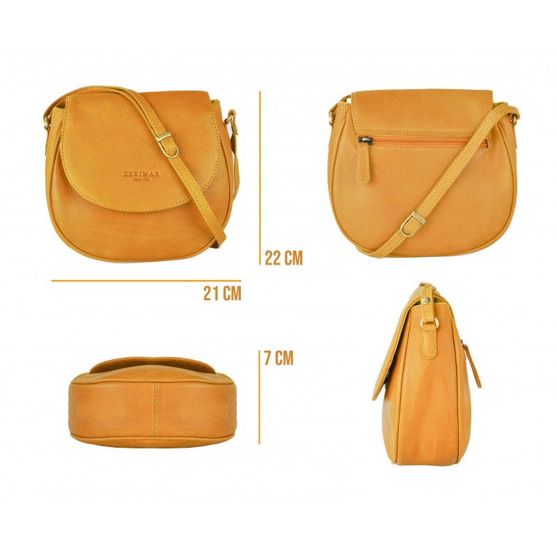 Zerimar Shoes Bolso De Bandolera Con Solapa De Clip POWDER