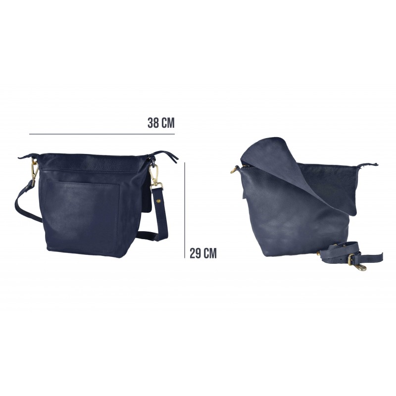 Zerimar Shoes Bolso De Bandolera Con Solapa Y Cremallera VANDER 29x38 Cm