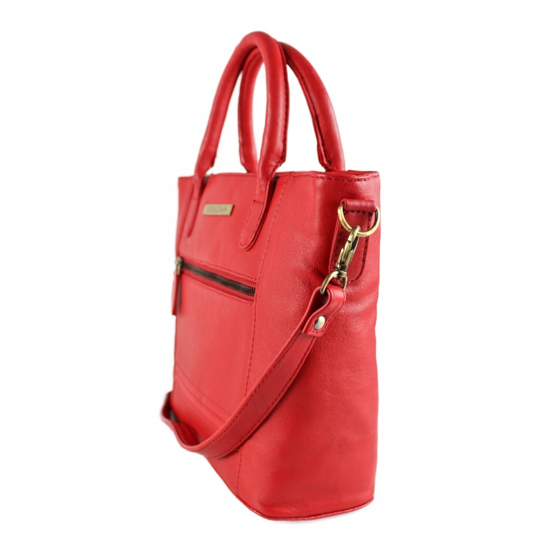 Zerimar Shoes Bolso De Piel Con Cremallera EXTREMO 21x27x9 Cm