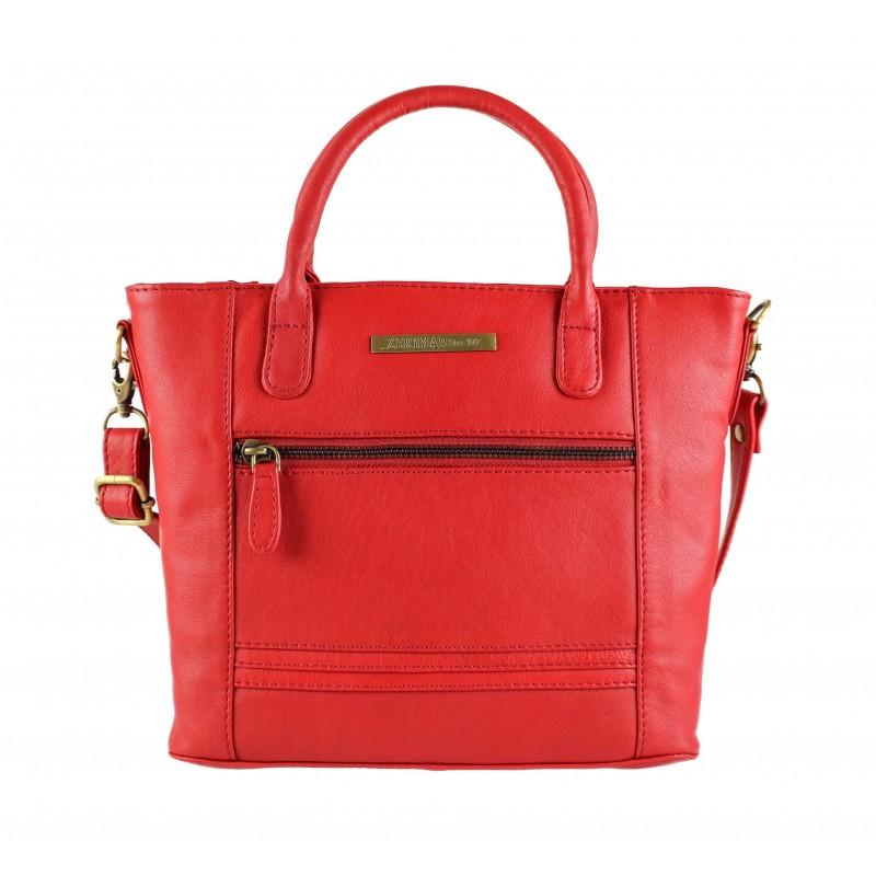 zerimar shoes Bolso de piel con cremallera EXTREMO 21x27x9 cm