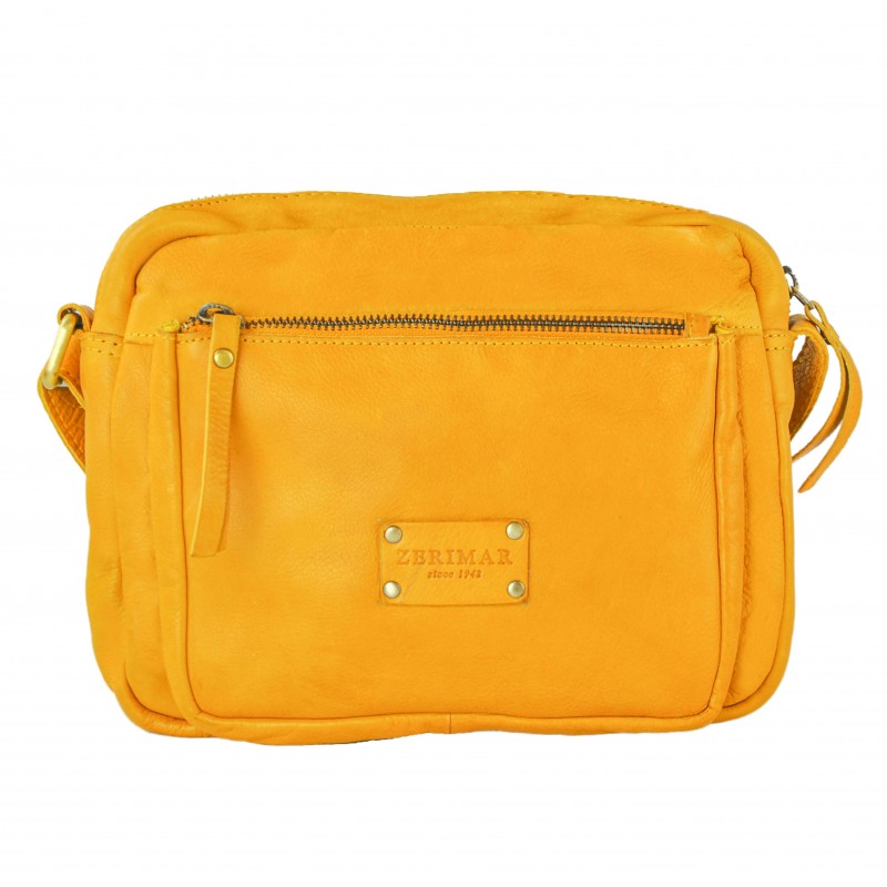 Zerimar Shoes Bolso De Piel Con Multicremallera JAYCE 30x24x8 Cm