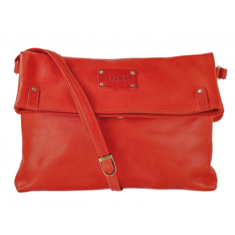 Zerimar Shoes Bolso De Piel Con Solapa Y Doble Imán EKKO 29x20x4 Cm
