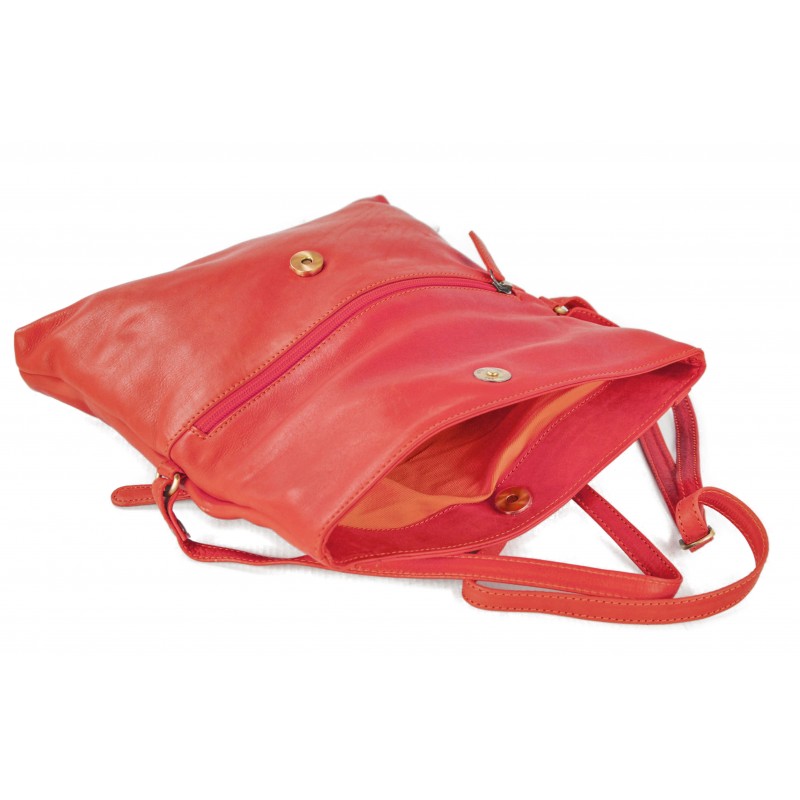 Zerimar Shoes Bolso De Piel Con Solapa Y Doble Imán EKKO 29x20x4 Cm