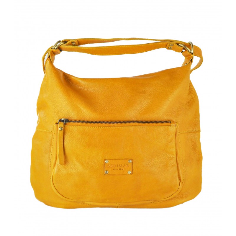 zerimar shoes Bolso-mochila de piel con multicremallera CAITLYN 40x35x10 cm