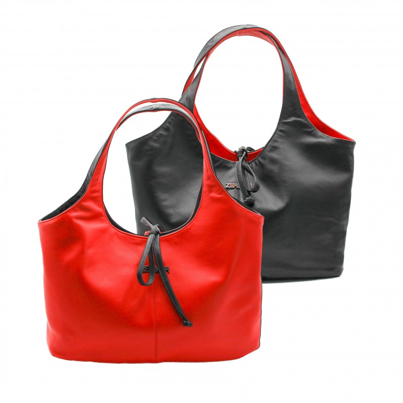 Zerimar Shoes Bolso Reversible De Piel 32x19x12 Cm Modelo IMPERIO
