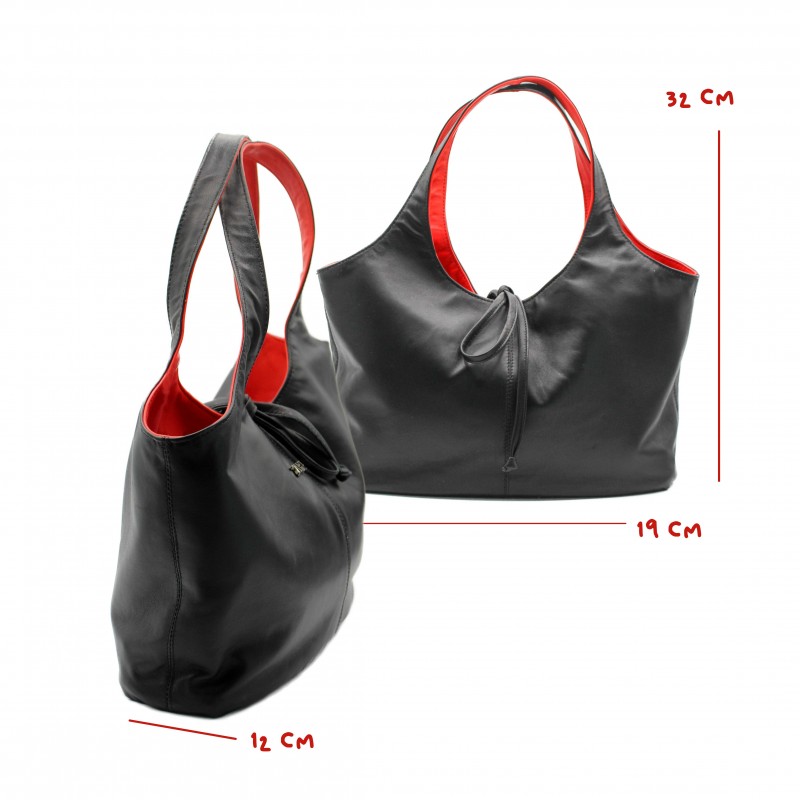 Zerimar Shoes Bolso Reversible De Piel 32x19x12 Cm Modelo IMPERIO