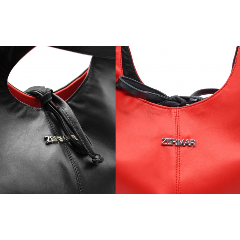 Zerimar Shoes Bolso Reversible De Piel 32x19x12 Cm Modelo IMPERIO