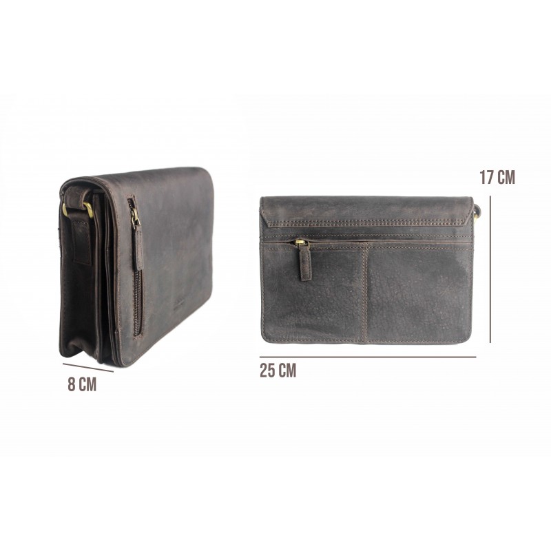 Zerimar Shoes Bolso Solapa De Piel 17x25x8 Cm ANOTHER