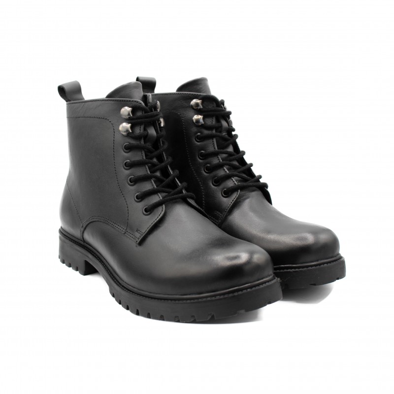 Zerimar Shoes Botas Con Suela Track De Piel Con Cordones Estilo Militar
