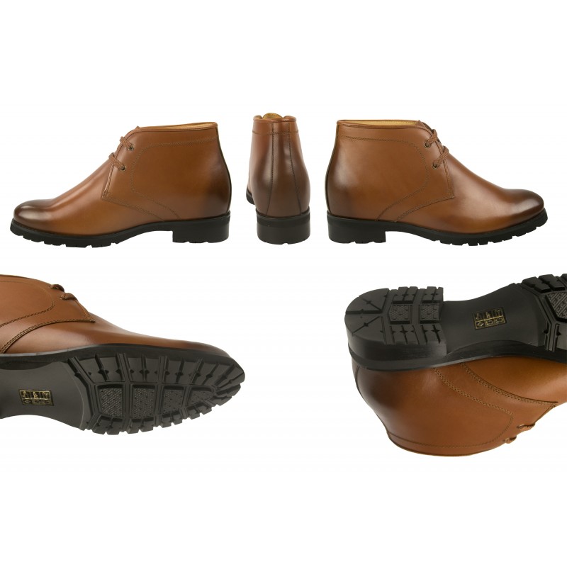 Zerimar Shoes Botas De Piel De Vestir Con Alzas De 7 5 Cm Para Hombre
