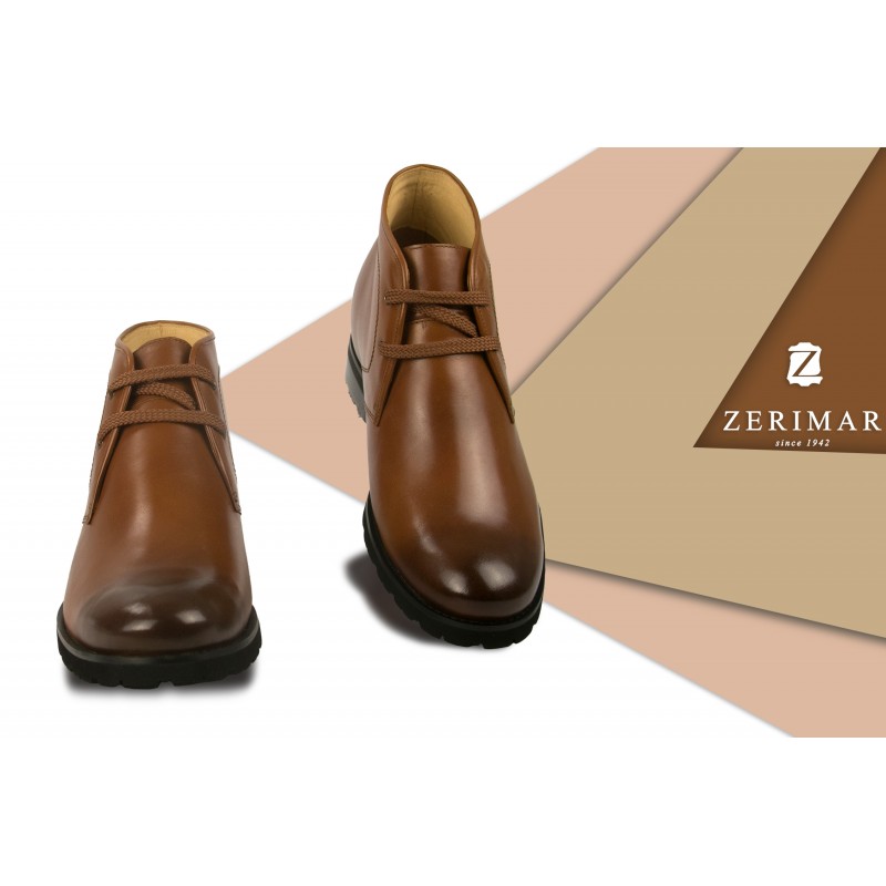Zerimar Shoes Botas De Piel De Vestir Con Alzas De 7 5 Cm Para Hombre
