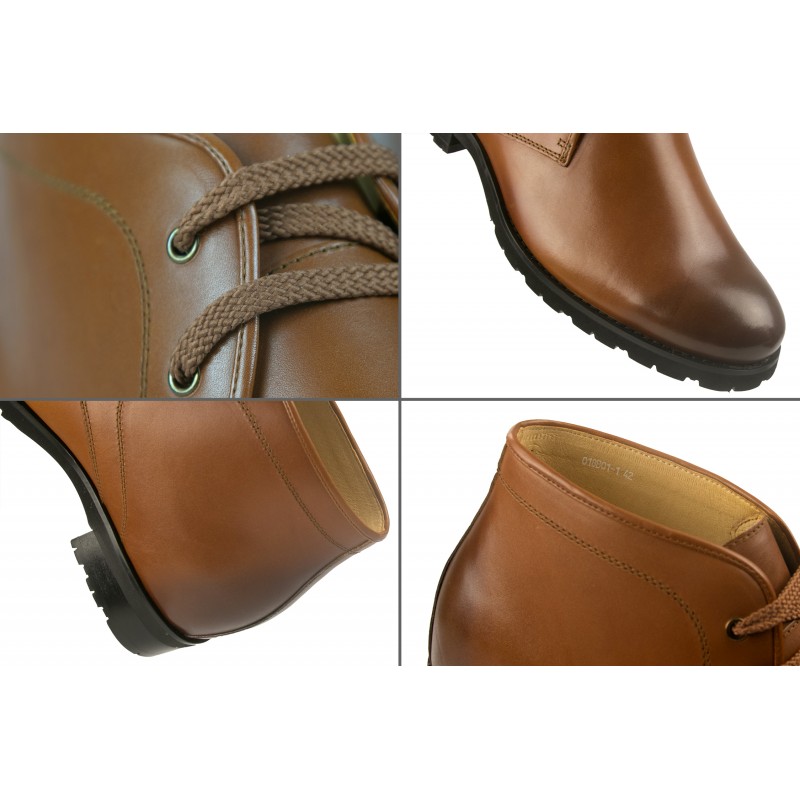 Zerimar Shoes Botas De Piel De Vestir Con Alzas De 7 5 Cm Para Hombre