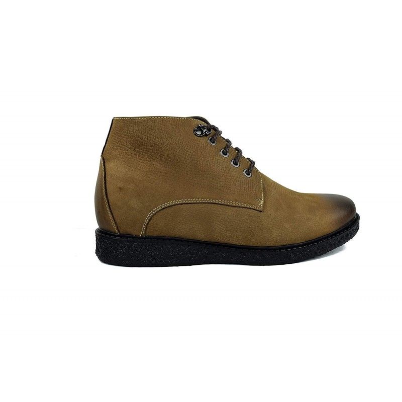 Zerimar Shoes Botas De Piel Para Hombre Con Alzas Interiores Aumento De 6 Cm