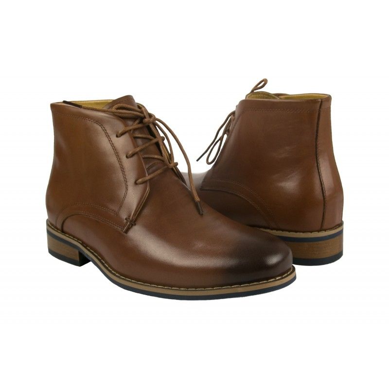 zerimar shoes Botas de vestir de piel con alzas que aumentan la altura 7 cm