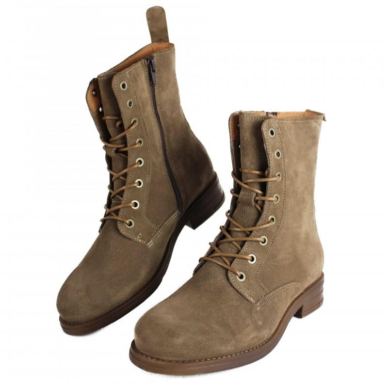 Zerimar Shoes Botas Estilo Militar Con Cremallera Modelo DIER