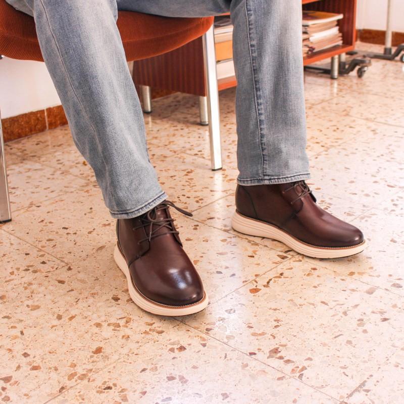 Zerimar Shoes Botines De Piel Con Alzas Interiores +7 Cm Modelo SEYMOUR