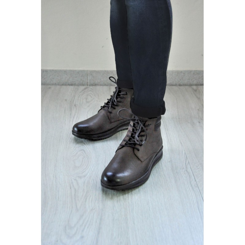 Zerimar Shoes Botines De Piel Con Degradado Y Cordones