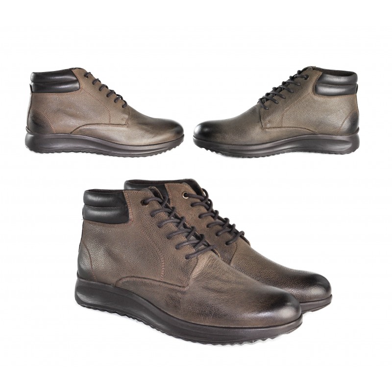 Zerimar Shoes Botines De Piel Con Degradado Y Cordones