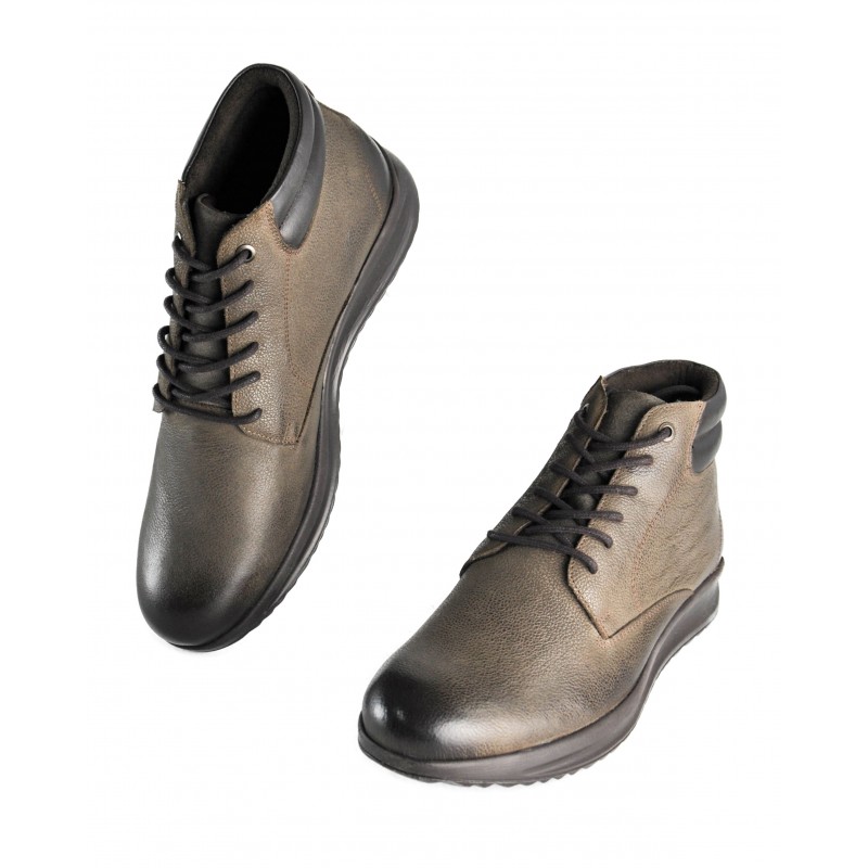 Zerimar Shoes Botines De Piel Con Degradado Y Cordones