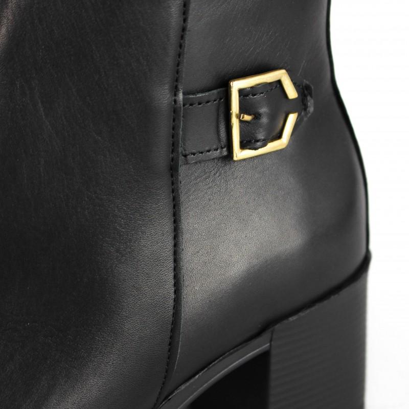 Zerimar Shoes Botines De Piel Con Tacon Y Cremallera Modelo HIGHES