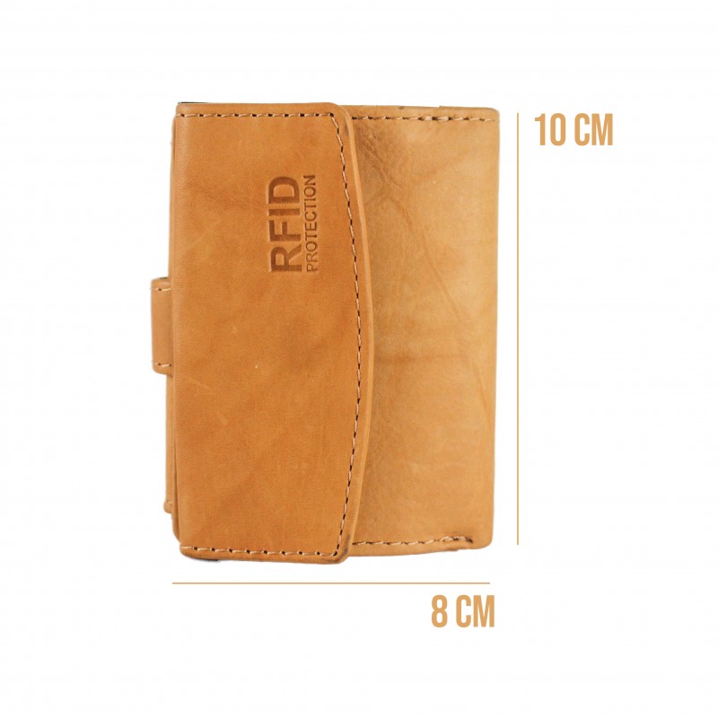 Zerimar Shoes Cartera De Piel Con Protección RFID Para Tarjetas 10x8x3 Cm