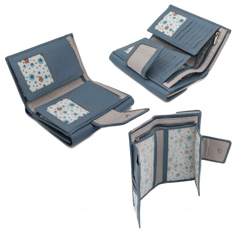 Zerimar Shoes Cartera De Piel De Mujer Grabado Reptil 17x10 5 Cm