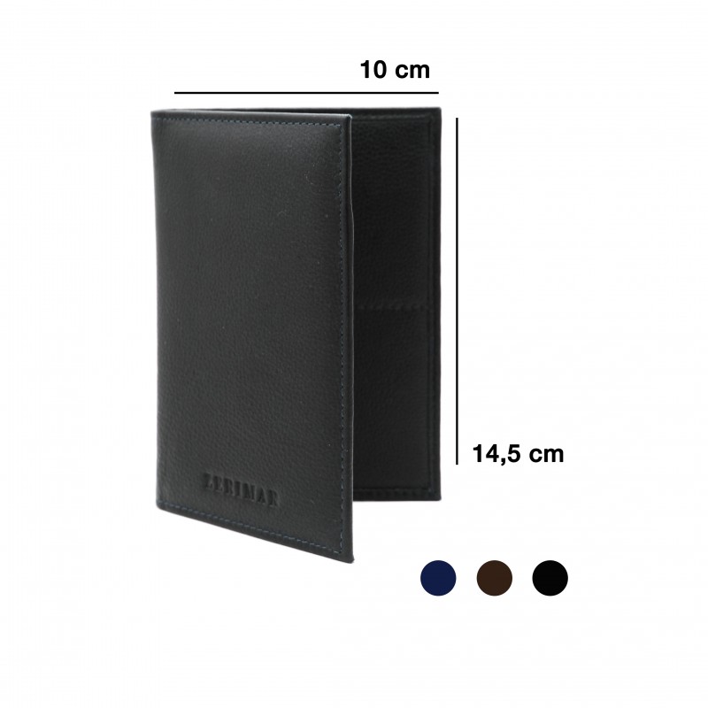 Zerimar Shoes Cartera Funda Pasaporte De Piel Multiespacio 14 5x10 Cm