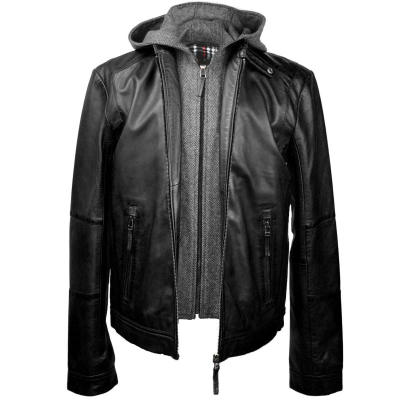 zerimar shoes Cazadora combinada con tejido removible modelo ROBOT