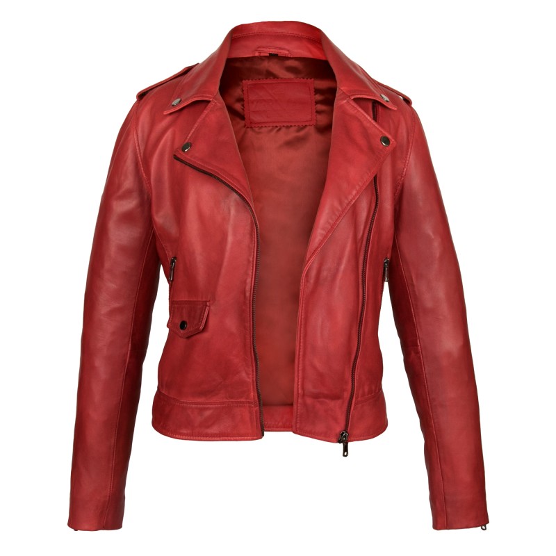 Zerimar Shoes Cazadora De Piel Con Cierre De Cremallera Modelo SUR