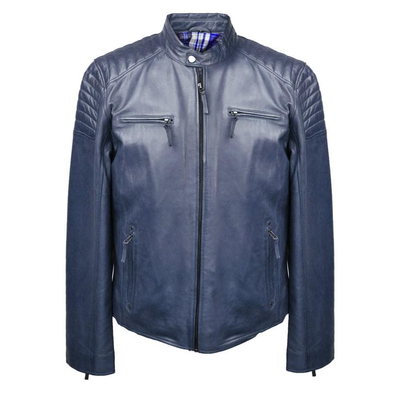 zerimar shoes Cazadora de piel con cremalleras modelo GEORGE