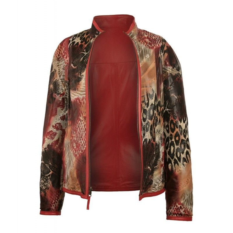 Zerimar Shoes Cazadora Reversible De Cuero Con Cremallera