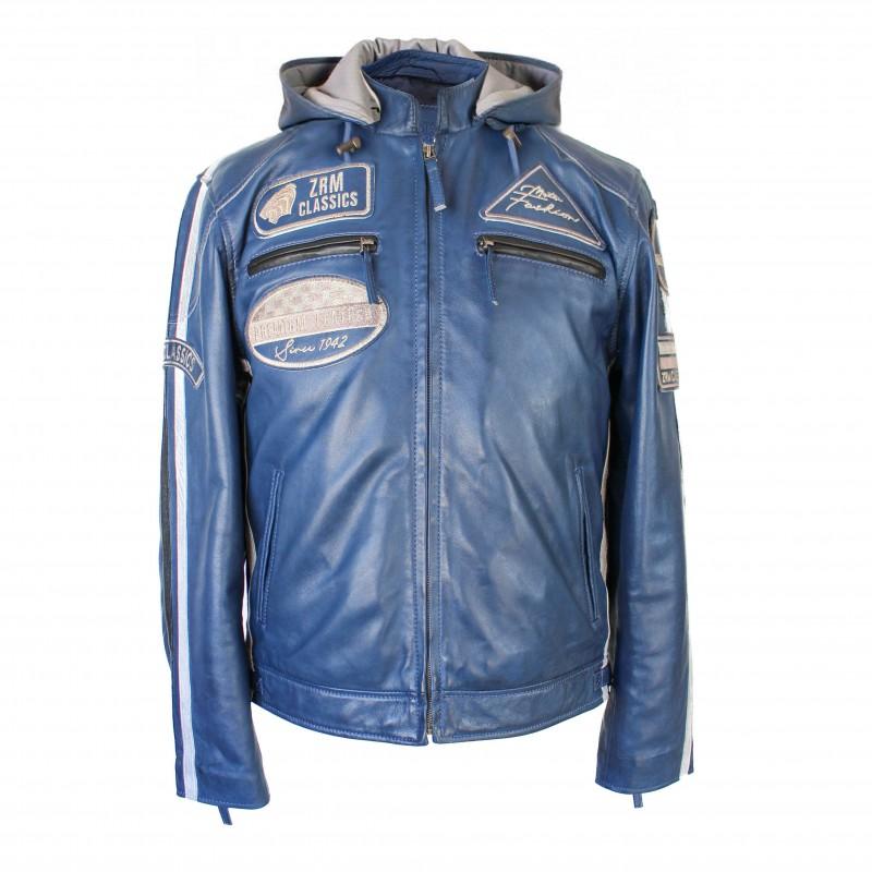 zerimar shoes Chaqueta con capucha de piel con parches BOLLWO