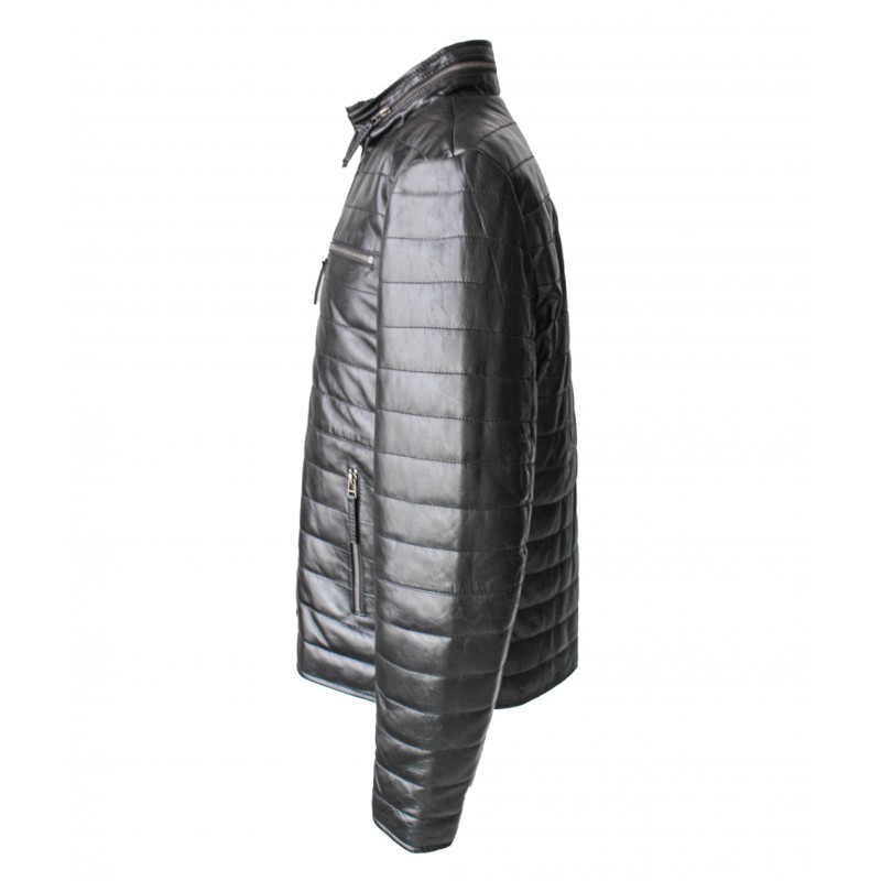 Zerimar Shoes Chaqueta De Cuero Con Cremallera Modelo FORMI